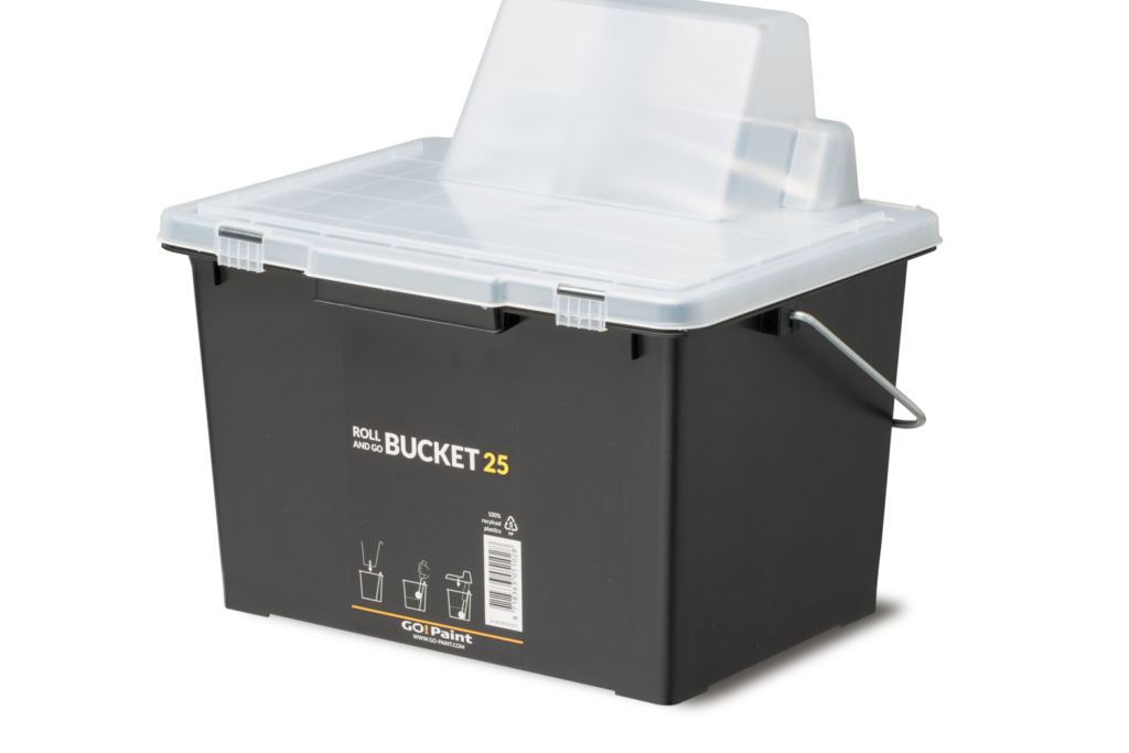 Wiaderko bucket 25 z przezroczystą pokrywką.
