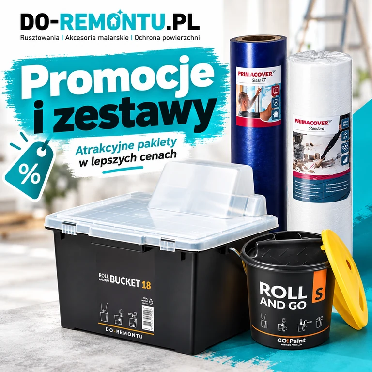 Promocje i zestawy remontowe do-remontu.pl — akcesoria malarskie i ochrona powierzchni